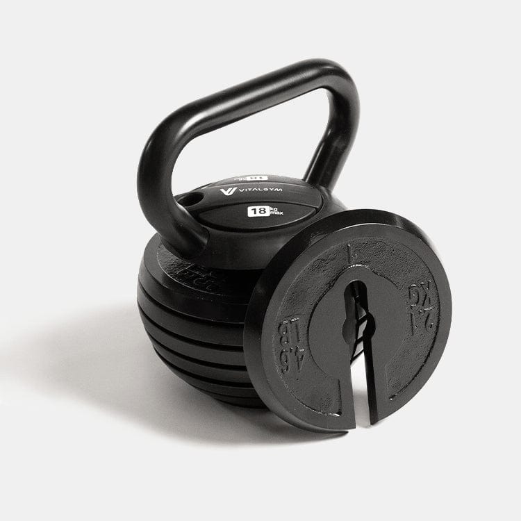 Adjustable Kettlebell (4-18 kg) – Space-Saving, Durable Kettlebell