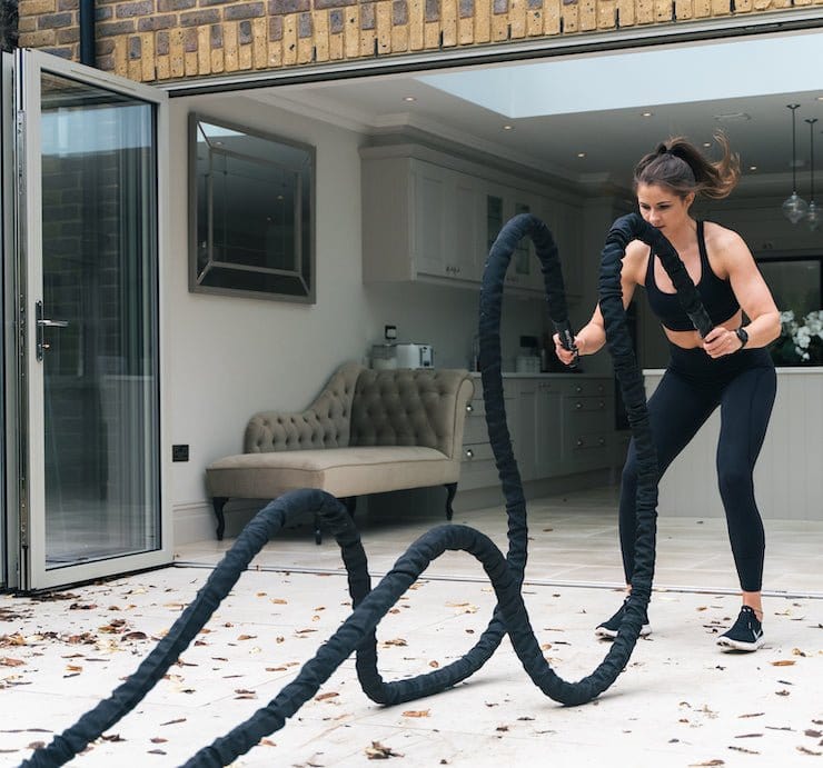Heavy Duty Battle Rope Set High Quality Home Workout Battle